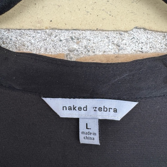 Naked Zebra Black Blouse - Picture 2 of 3